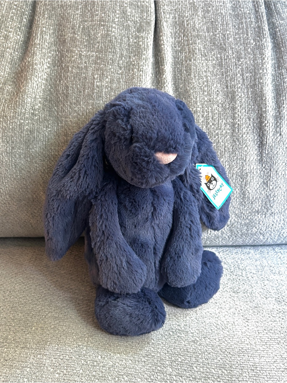 Jellycat Medium Bashful Navy Bunny